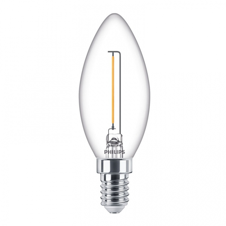 Philips LED E14 Crown 15W klar 136lm