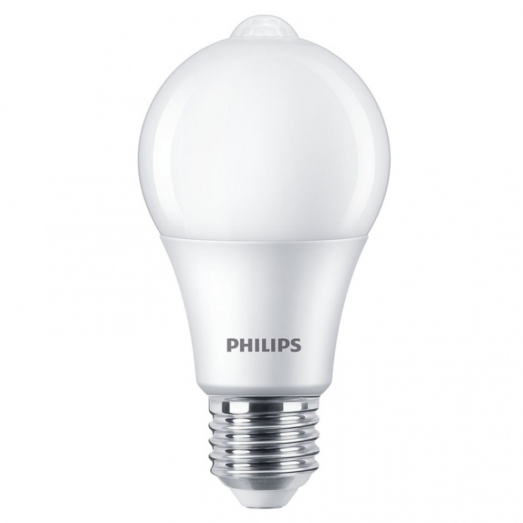 Philips LED E27 Normal 60W bevegelsessensor 806lm