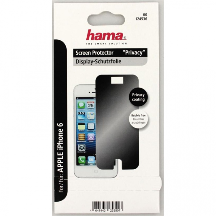 Hama iPhone6/6S 4,7 Skjermbeskytt Privacy beskytter mot innsyn Hama iPhone6/6S 4,7 Skjermbeskytt Privacy beskytter mot innsyn