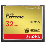 SANDISK Minnekort CF Extreme 32GB 120MB/s UDMA7 SANDISK Minnekort CF Extreme 32GB 120MB/s UDMA7