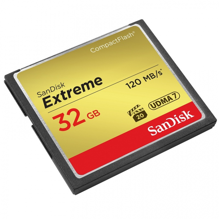 SANDISK Minnekort CF Extreme 32GB 120MB/s UDMA7 SANDISK Minnekort CF Extreme 32GB 120MB/s UDMA7