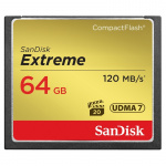 SANDISK Minnekort CF Extreme 64GB 120MB/s UDMA7 SANDISK Minnekort CF Extreme 64GB 120MB/s UDMA7