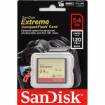 SANDISK Minnekort CF Extreme 64GB 120MB/s UDMA7 SANDISK Minnekort CF Extreme 64GB 120MB/s UDMA7