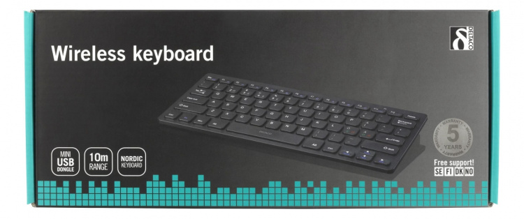 DELTACO trådløst minitastatur, USB, svart (TB-632) DELTACO trådløst minitastatur, USB, svart (TB-632)