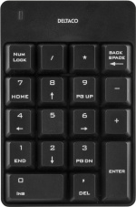 DELTACO trådløst numerisk tastatur, USB, 10 m rekkevidde, svart (TB-144)