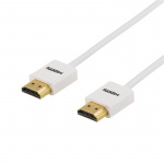 DELTACO tynn HDMI-kabel, 2 m, hvit blisterpakning (HDMI-1092A-K)