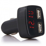 Cigg og USB multimeter for bil