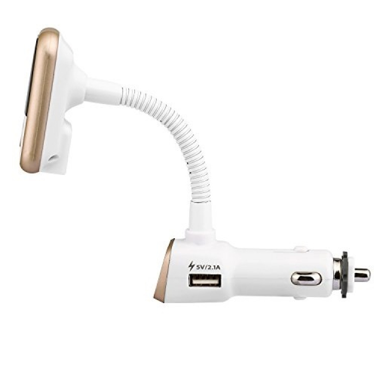 FM-sender med Bluetooth-handsfree og billader (gull) FM-sender med Bluetooth-handsfree og billader (gull)