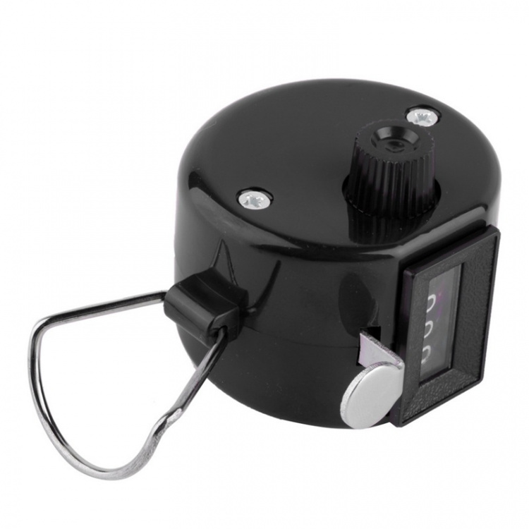 Håndkalkulator med firesifret tellesystem, Svart