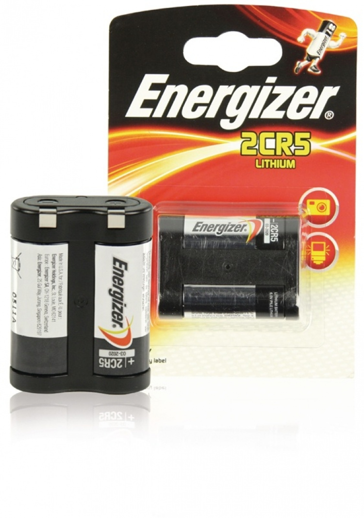 Energizer Lithium Battery 2CR5 | 6 V DC | 1500 mAh | 1-Blister | Sort / Sølv