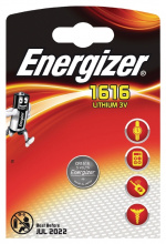 Energizer Lithium knappecellebatteri CR1616 | 3 V DC | 60 mAh | 1-Blister | Sølv Energizer Lithium knappecellebatteri CR1616 | 3 V DC | 60 mAh | 1-Blister | Sølv