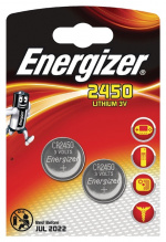 Energizer Lithium knappecellebatteri CR2450 | 3 V DC | 620 mAh | 2-Blister | Sølv Energizer Lithium knappecellebatteri CR2450 | 3 V DC | 620 mAh | 2-Blister | Sølv