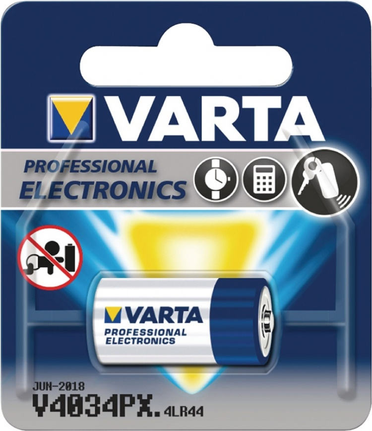 Varta Alkaline Battery LR44 | 6 V DC | 170 mAh | 1-Blister | Blå / Sølv