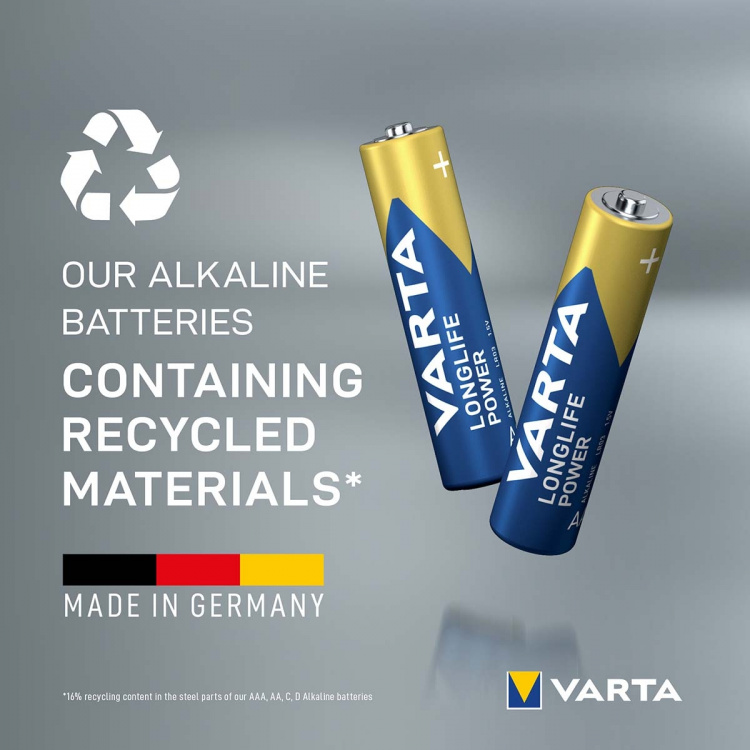 Varta Alkaline Batteri AAA 1.5 V High Energy 8-Promotional Blemme