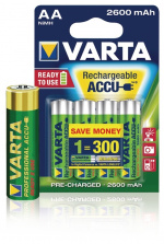 Varta Oppladbare Ni-MH batteri AA | 1.2 V DC | 2500 mAh | 4-Blisterkort Varta Oppladbare Ni-MH batteri AA | 1.2 V DC | 2500 mAh | 4-Blisterkort