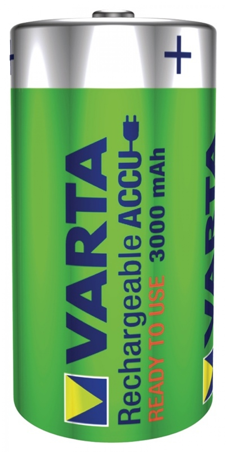 Varta Oppladbare batteri C | 1.2 V DC | 3000 mAh | Forhånds ladet | 2-Blister | HR14 | Grøn / Gul