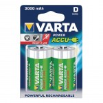 Varta Oppladbare batteri D | 1.2 V DC | 3000 mAh | Forhånds ladet | 2-Blister | HR20 | Grøn / Gul Varta Oppladbare batteri D | 1.2 V DC | 3000 mAh | Forhånds ladet | 2-Blister | HR20 | Grøn / Gul