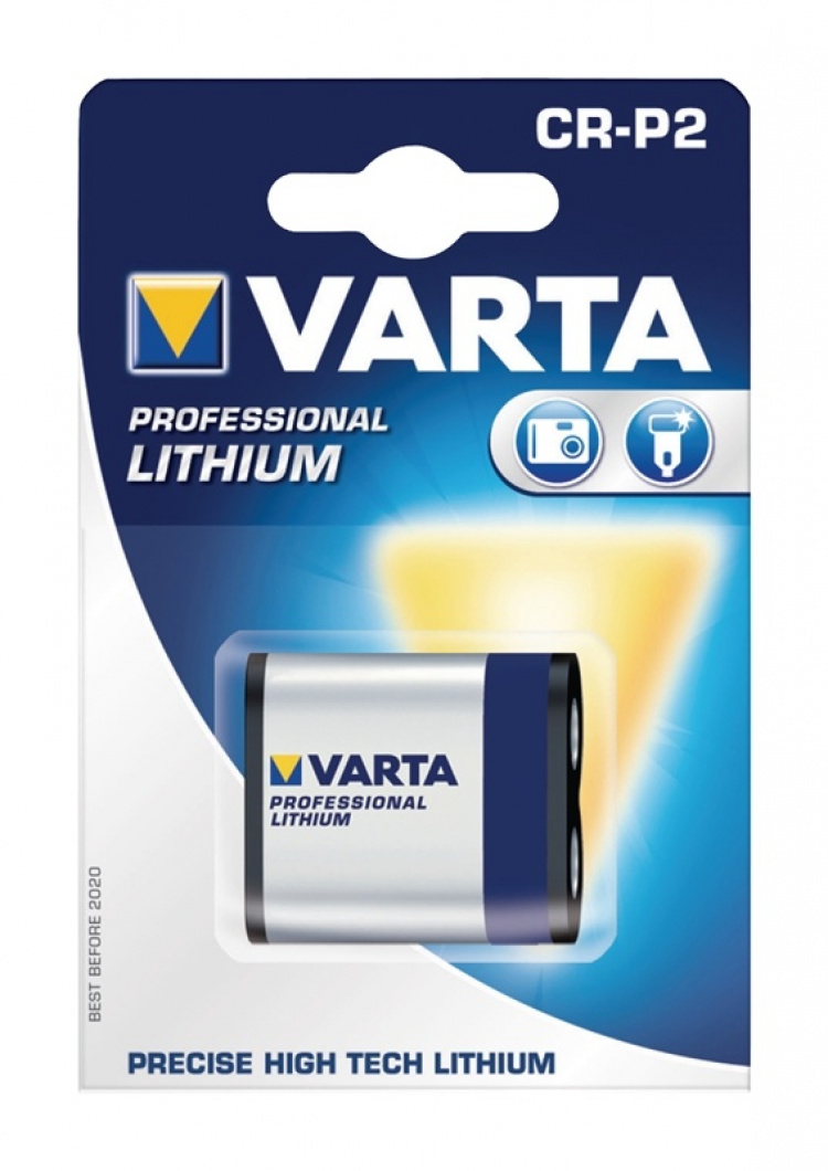 Varta Lithium Battery CR-P2 | 6 V DC | 1450 mAh | 1-Blister | Grå / Sølv