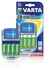 Varta NiMH batterilader AA / AAA | 1.2 V DC | 4x AA/HR6 2600 mAh | Trickle lader | Euro / Type-C (CEE 7/16) | Energitype for batteri: AA