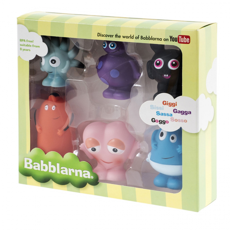 Babblarna Plastfigurer, GS Mix 6stk