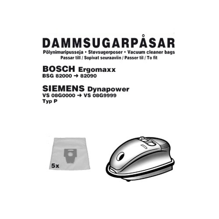 Champion Bosch/Siemens støvposer 5 stk
