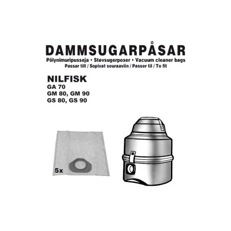 Champion Støvposer Nilfisk 5 stk