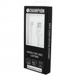 Champion USB-A til Lightning-kabel 2 m hvit