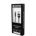 Champion USB-A til Lightning-kabel 1 m svart