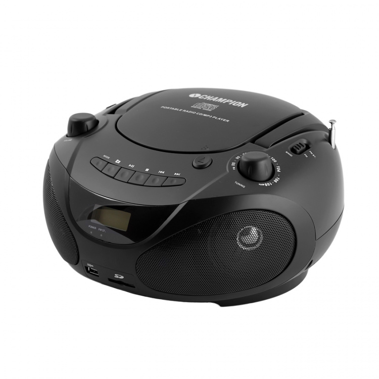 Champion Boombox CD/Radio/MP3/USB Svart Champion Boombox CD/Radio/MP3/USB Svart