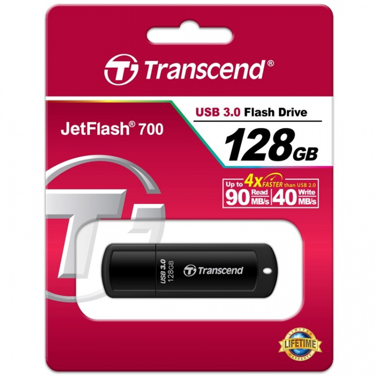 Transcend USB 3.0-minnepinne JF700 128 GB