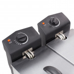 Tristar Dobbel frityrgryte i rustfritt stål 2 X 3l Tristar Dobbel frityrgryte i rustfritt stål 2 X 3l