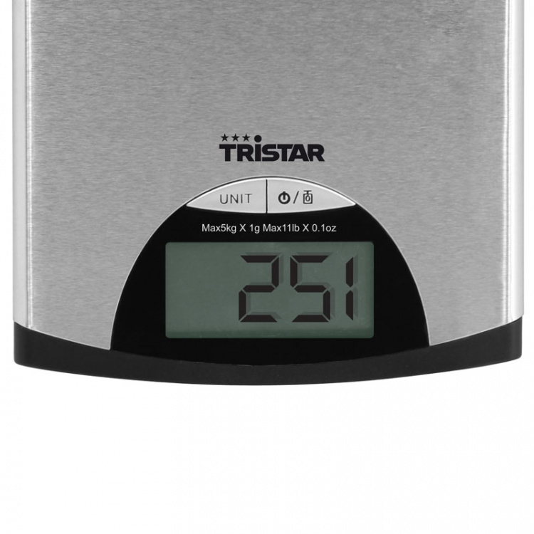 Tristar Kjøkkenvekt i rustfritt stål 5 kg Tristar Kjøkkenvekt i rustfritt stål 5 kg