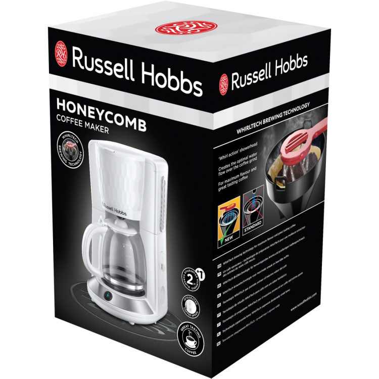 Russell Hobbs Kaffetrakter 27010-56 Honeycomb Hvit