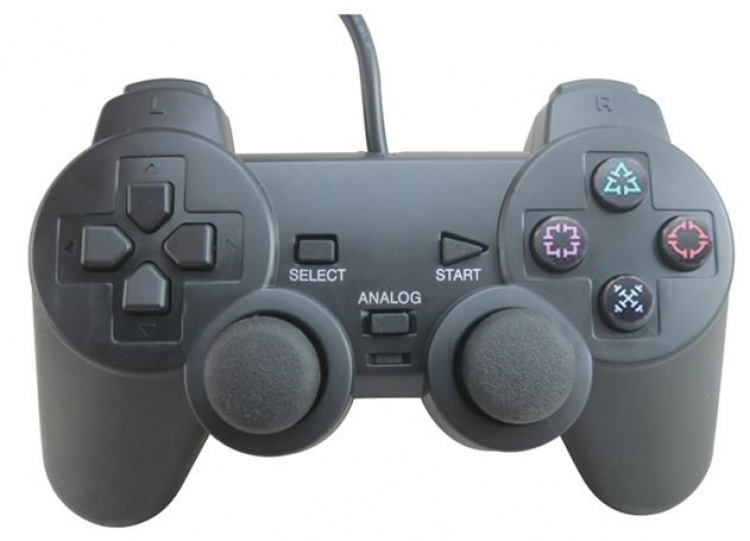 Håndkontroll for Playstation 2 (Svart)