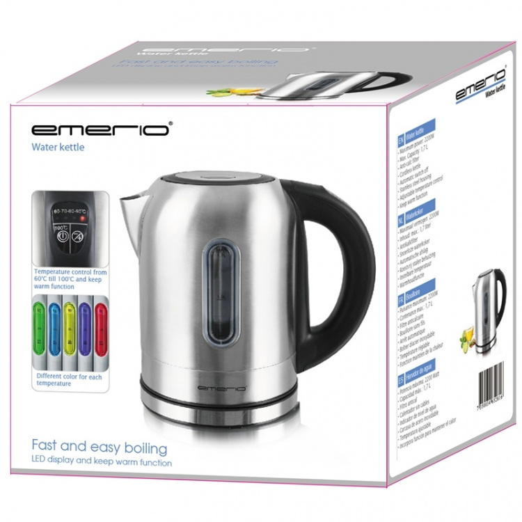 Emerio Vannkoker 1,7L Temp Set Emerio Vannkoker 1,7L Temp Set