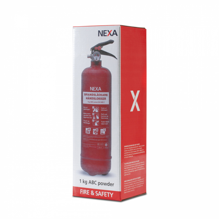 Nexa Fire & Safety Brannslukningsapparat Rød 1 kg 8A