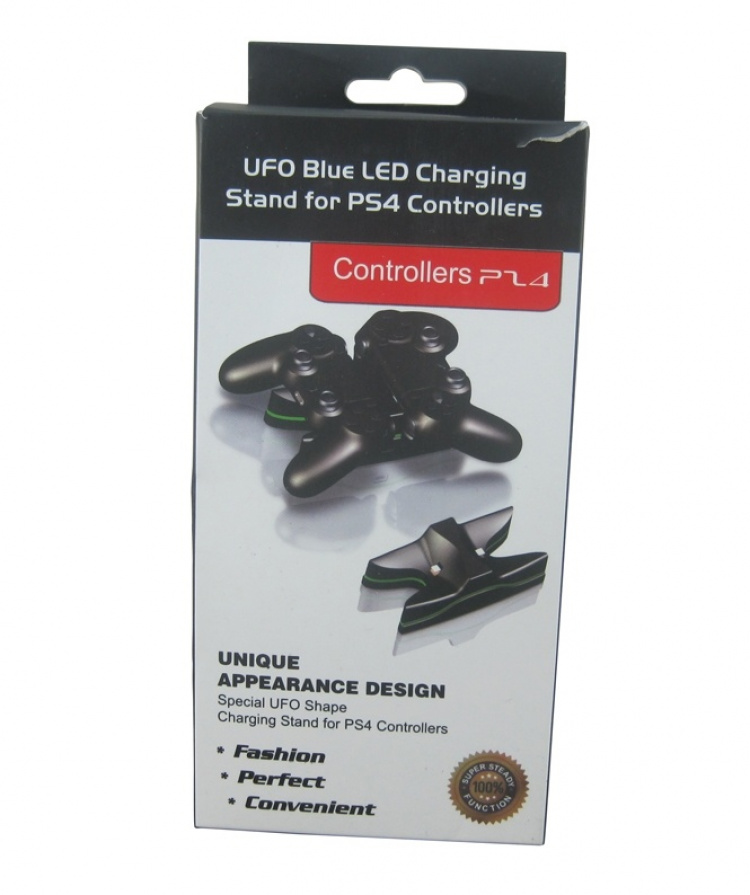 Dobbel ladestasjon for PS4-kontrollere