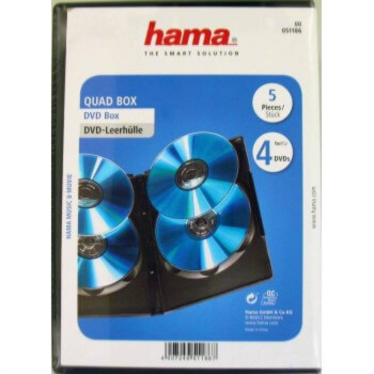 Hama DVD-boks 4 stk plater 5pk
