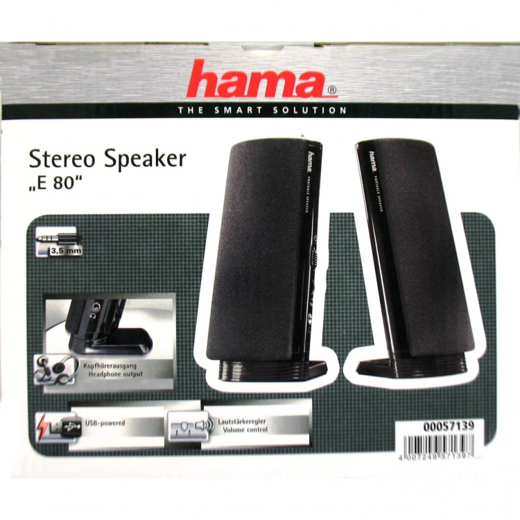 Hama PC høyttalere E80 USB og 3,5mm