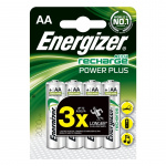 Energizer-batteri Aa/Lr6 oppladbart Ni-Mh 2000Mah 4-pakning