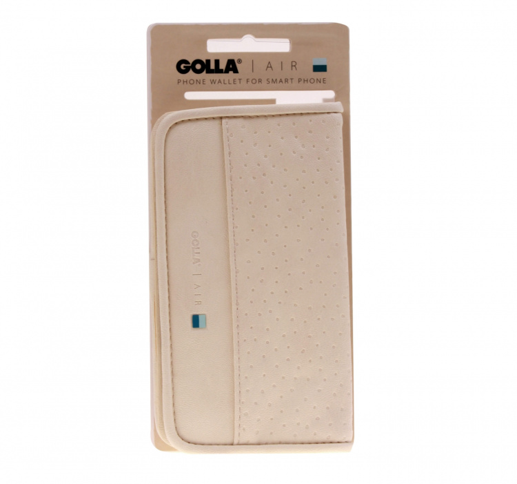 Golla AIR Mobilveske Cream Kremfarget universal G1622