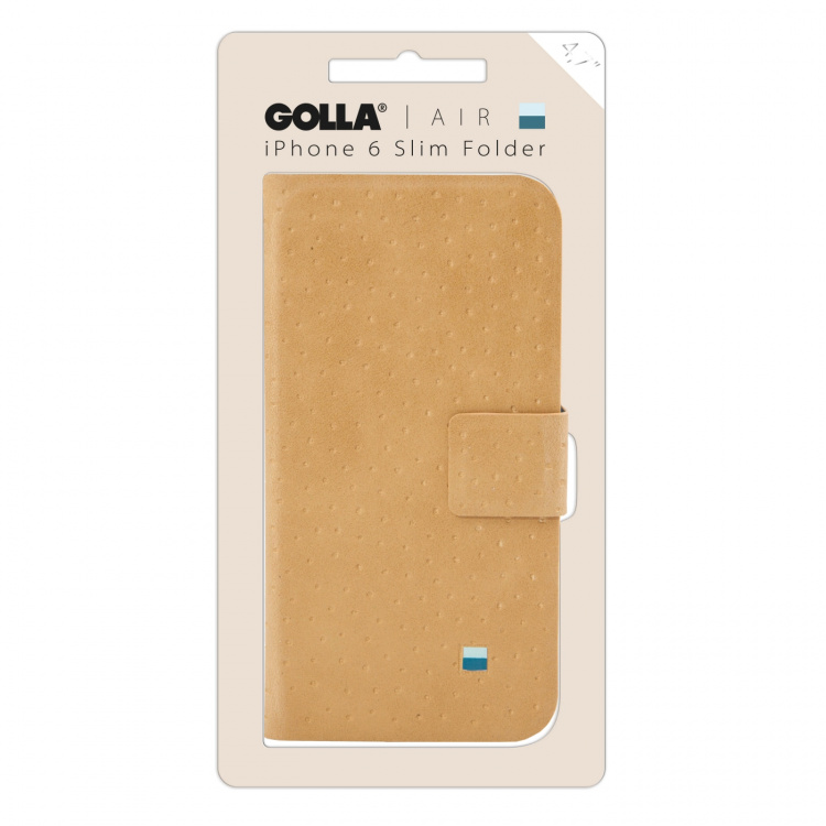 Golla AIR iPhone6/6S 4,7 Booklet Kreditkort Fudge G1728