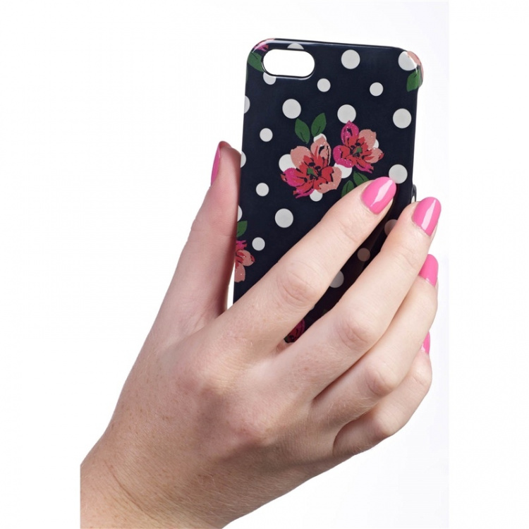 ACCESSORIZE Lommebokveske iPhone 5/5s/SE Polka Svart