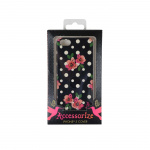 ACCESSORIZE Lommebokveske iPhone 5/5s/SE Polka Svart