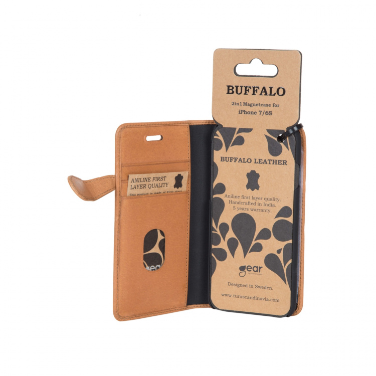 Buffalo Lommebokveske iPhone 6 / 6S Cognac Buffalo Lommebokveske iPhone 6 / 6S Cognac