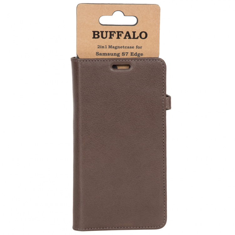Buffalo Lommebokveske Samsung S7 Edge Brun Buffalo Lommebokveske Samsung S7 Edge Brun