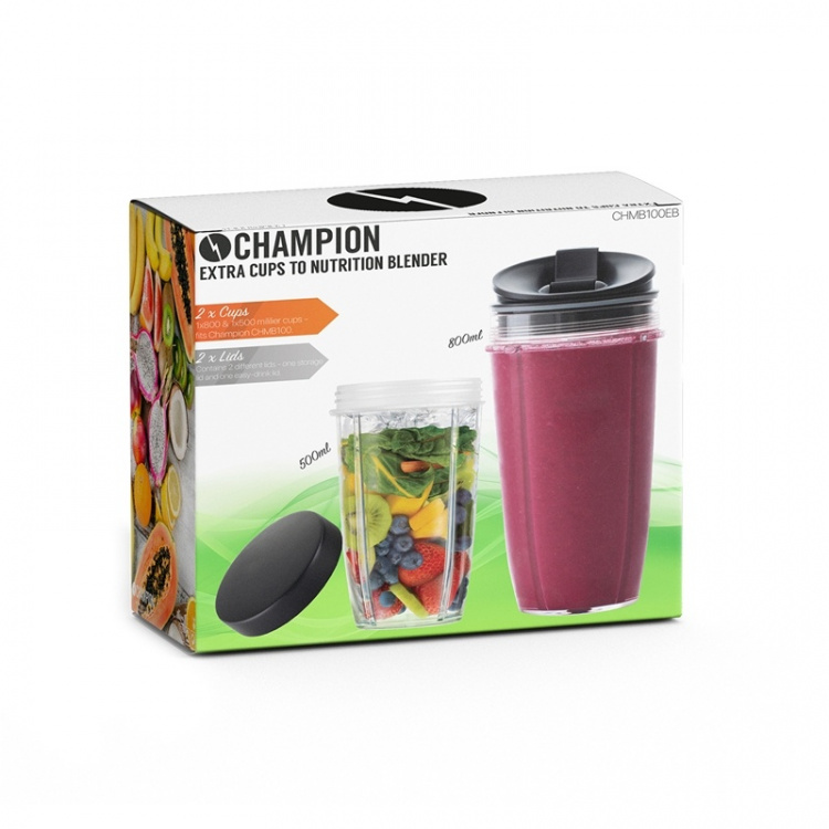 Champion Nutrition Blender Extra Bottle 2-pk MB100/NB500 Champion Nutrition Blender Extra Bottle 2-pk MB100/NB500
