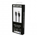 Champion USB-A til USB-C-kabel 1 m svart Champion USB-A til USB-C-kabel 1 m svart