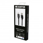 Champion USB-A til USB-C-kabel 1 m svart Champion USB-A til USB-C-kabel 1 m svart