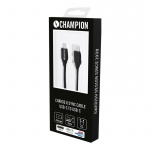 Champion USB-C-kabel 60W 1m svart